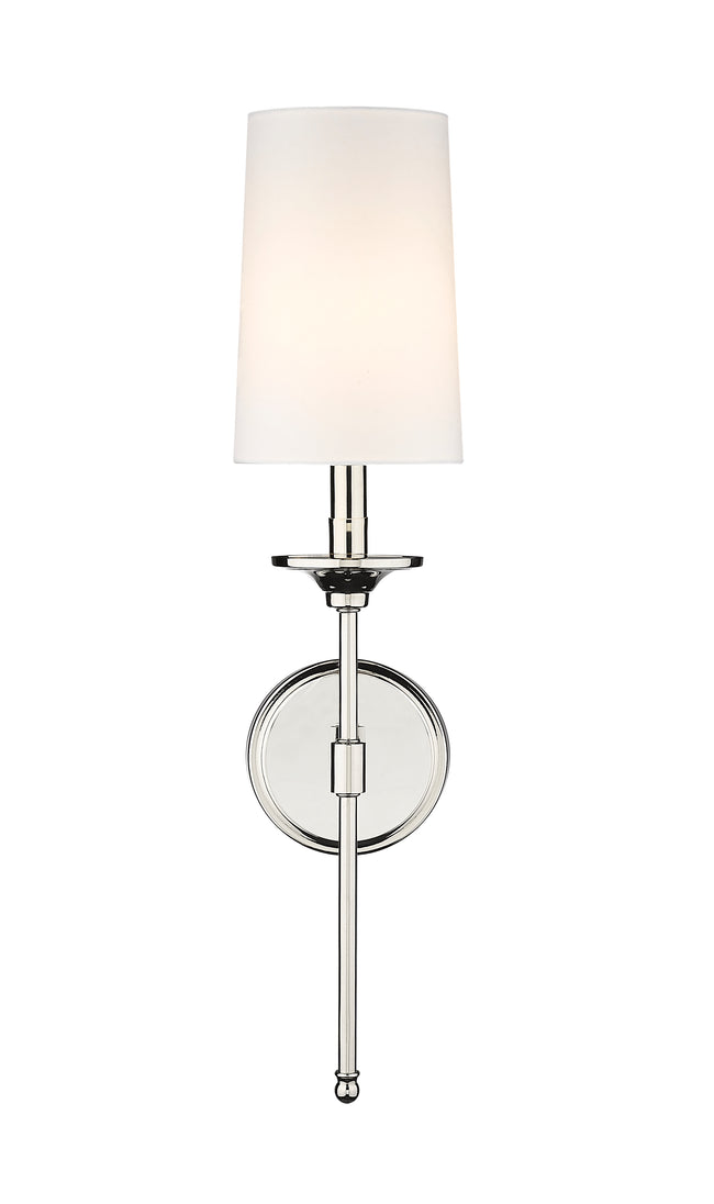 3033-1S-PN - Emily 1 Light Wall 24" Sconce - Polished Nickel