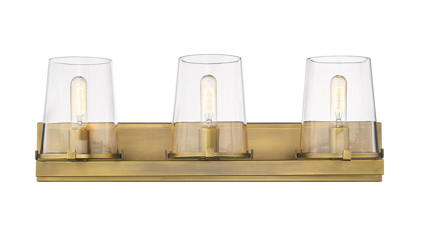 3032-3V-RB - Callista 3 Light 28" Vanity - Rubbed Brass