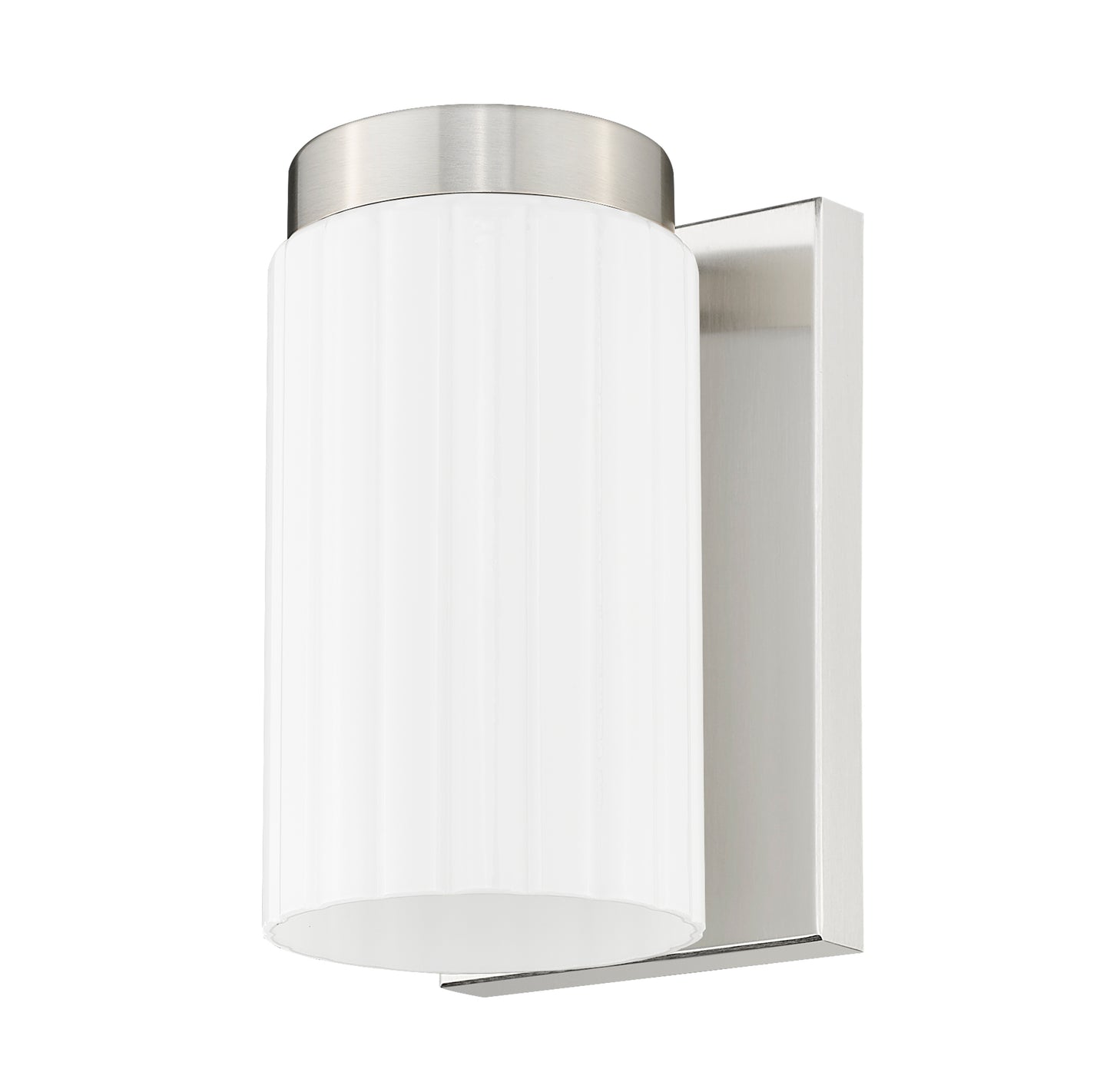 746-1S-BN - Burk 1 Light Wall 7" Sconce - Brushed Nickel