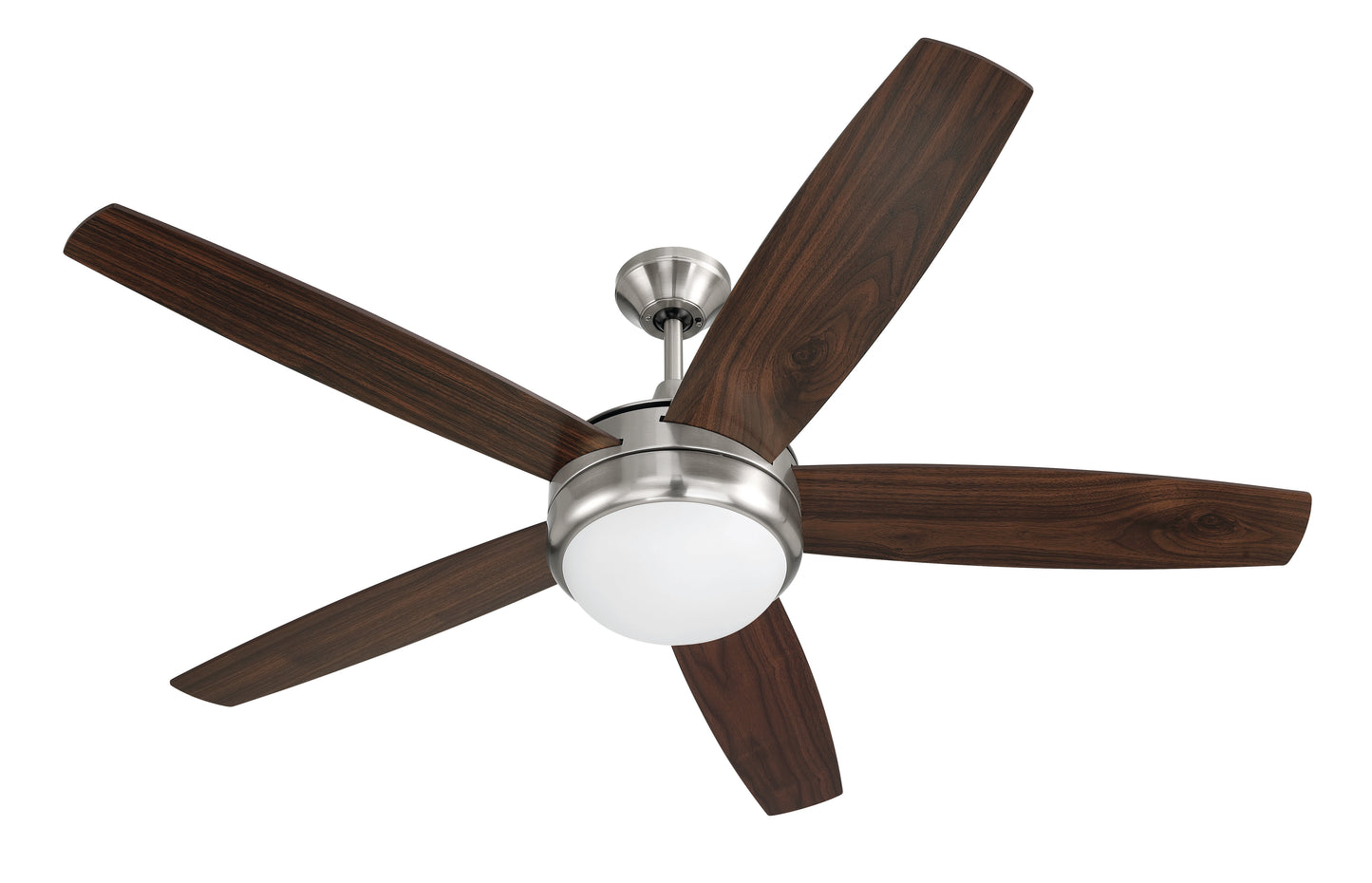 PHZ52BNK5 - Phaze II 5- Blade 52" 5 Blade Ceiling Fan with Light Kit - Brushed Nickel