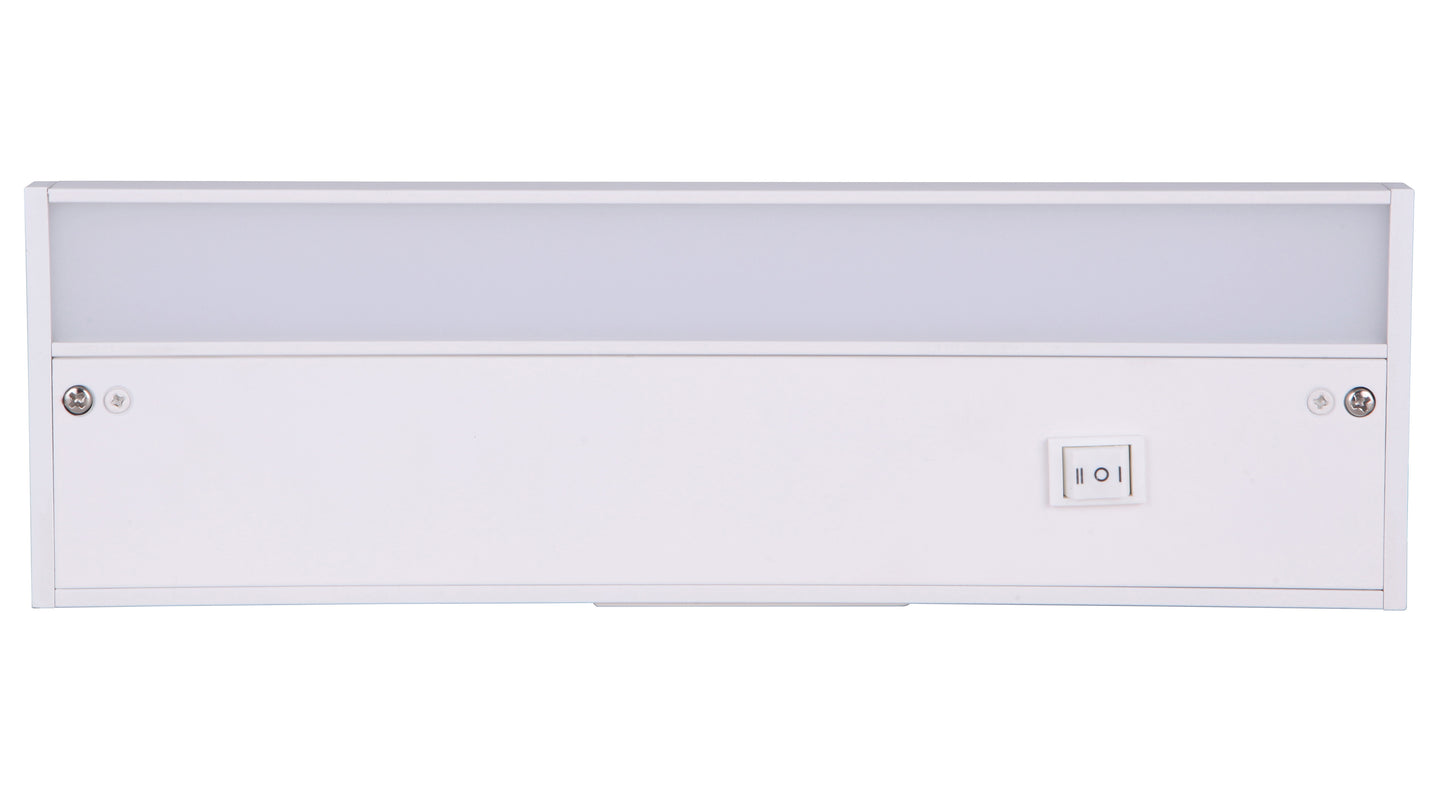 CUC1012-W-LED - Undercabinet Light Bars 1 Light 3.63" Wide Under Cabinet Light Bar - White