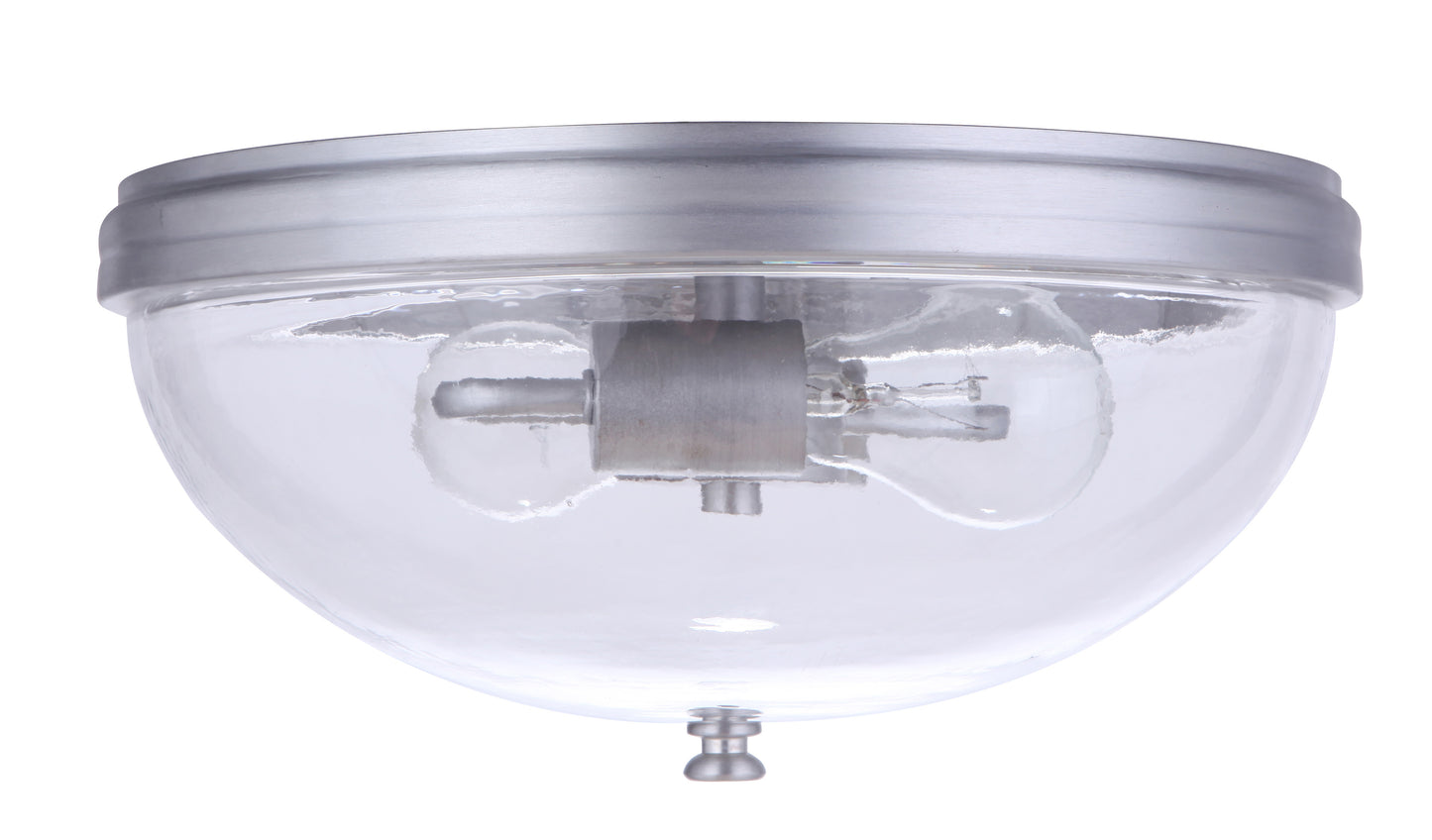 ZA3537-SA - Sivo 2 Light 13" Wide Flush Mount - Satin Aluminum