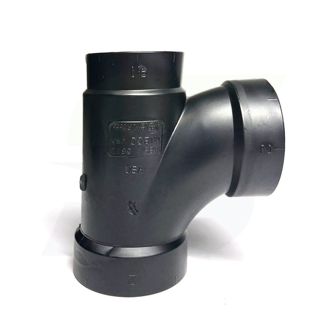 I098400 - 2" x 1-1/2" x 2" Hub ABS DWV Sanitary Tee 5811R