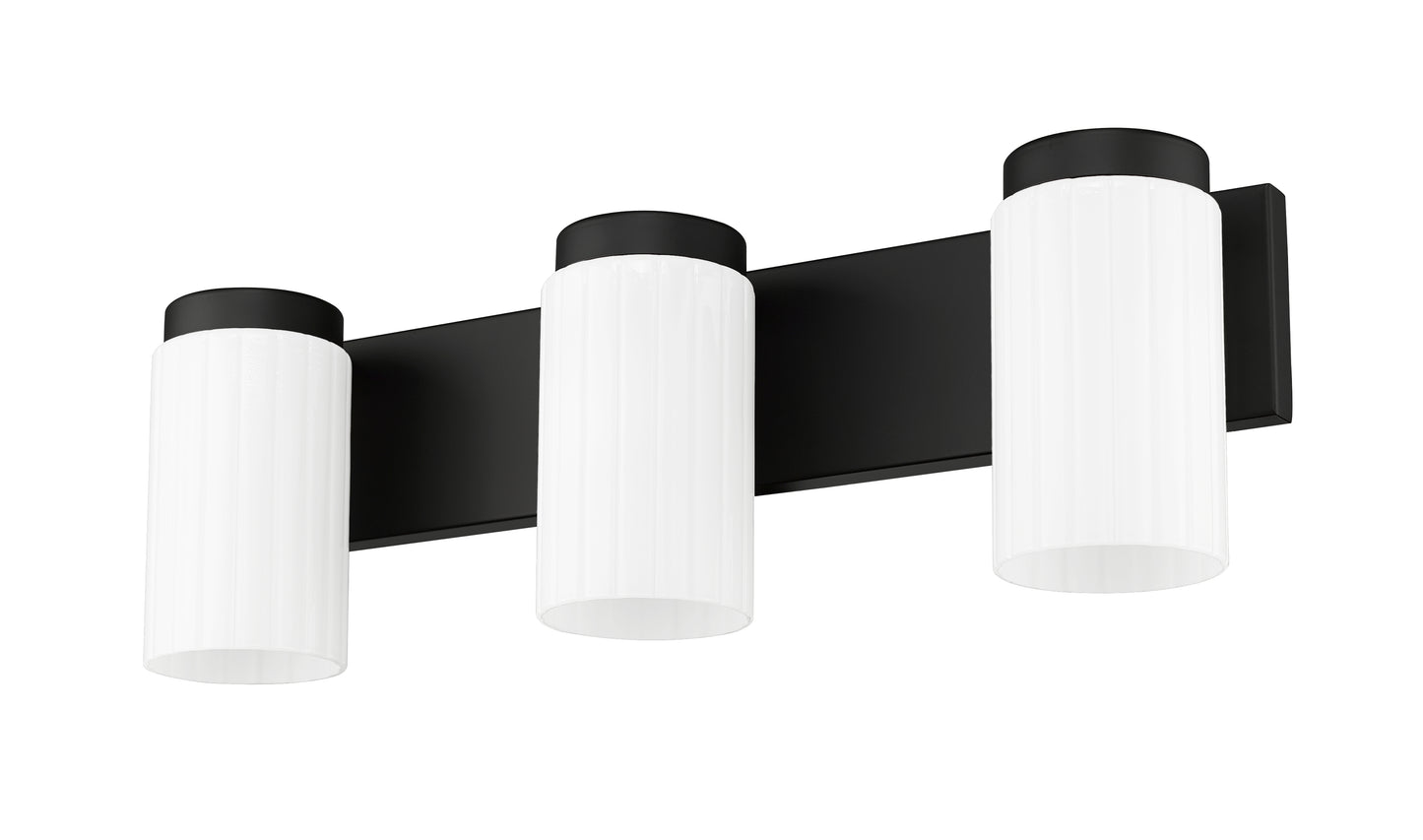 746-3V-MB - Burk 3 Light 22" Vanity - Matte Black