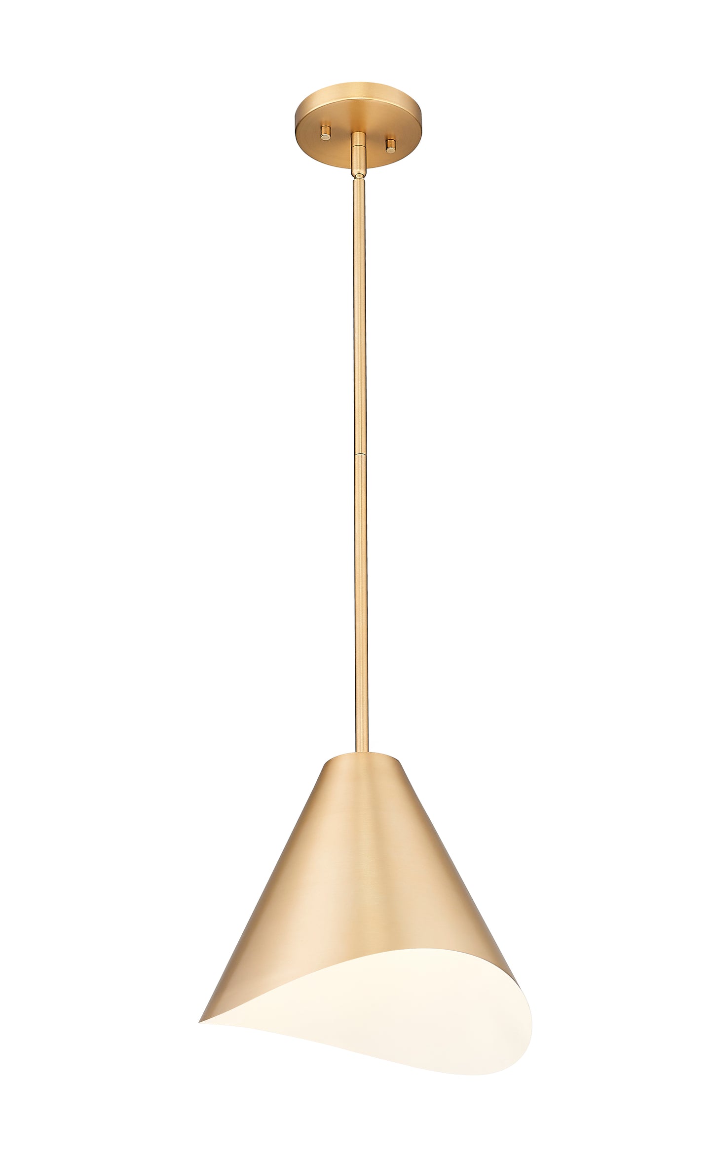 1952P12-MGLD - Aria 1 Light 12" Pendant - Modern Gold