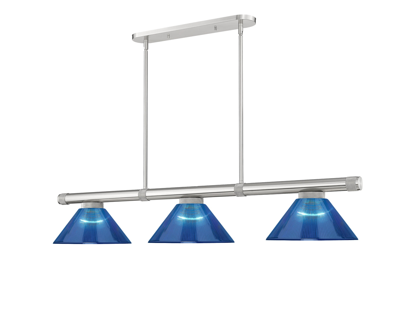 3050-3BN-ARDB - Vanguard 3 Light 58" Billiard - Brushed Nickel