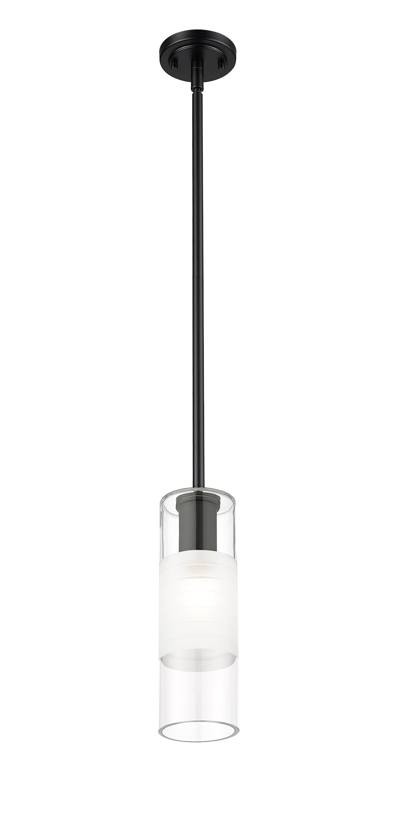 824P-ROD-MB - Alton 1 Light 5" Pendant - Matte Black