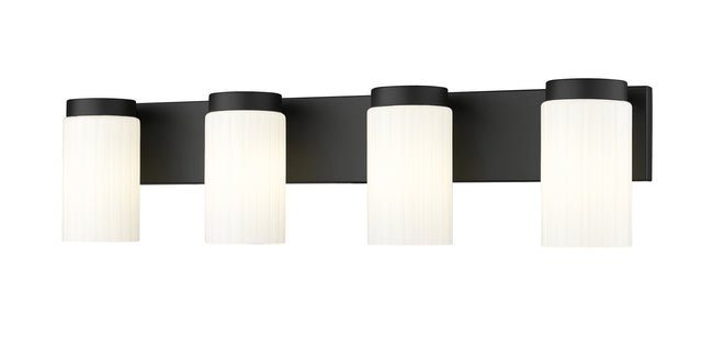 746-4V-MB - Burk 4 Light 30" Vanity - Matte Black
