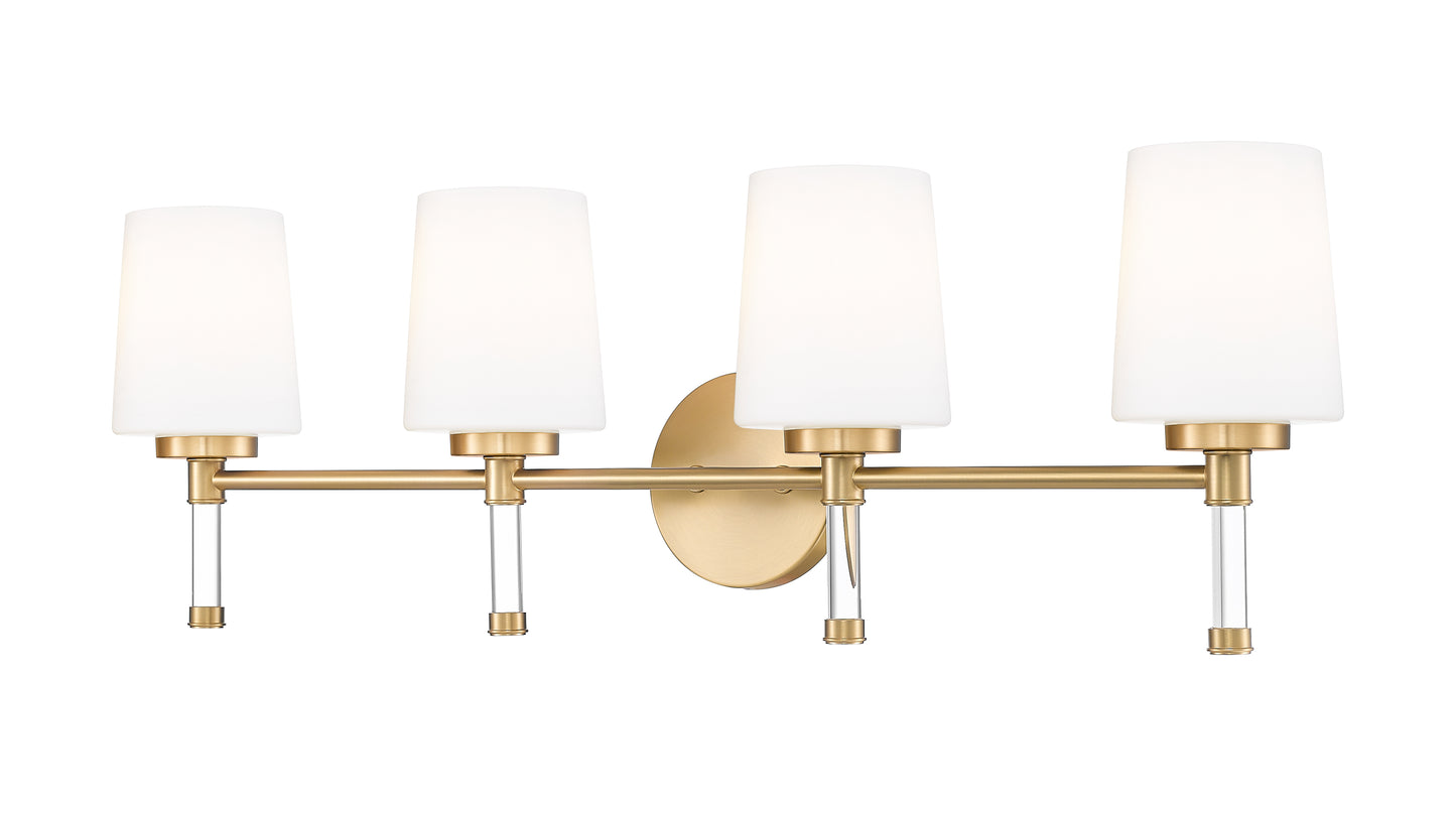 7700-4V-MGLD - Henri 4 Light 32" Vanity - Modern Gold