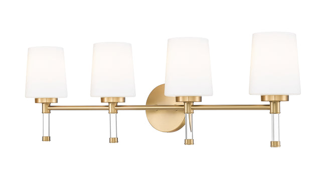 7700-4V-MGLD - Henri 4 Light 32" Vanity - Modern Gold