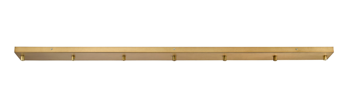 CP5407L-RB - Multi Point Canopy 7 Light Ceiling 5" Plate - Rubbed Brass