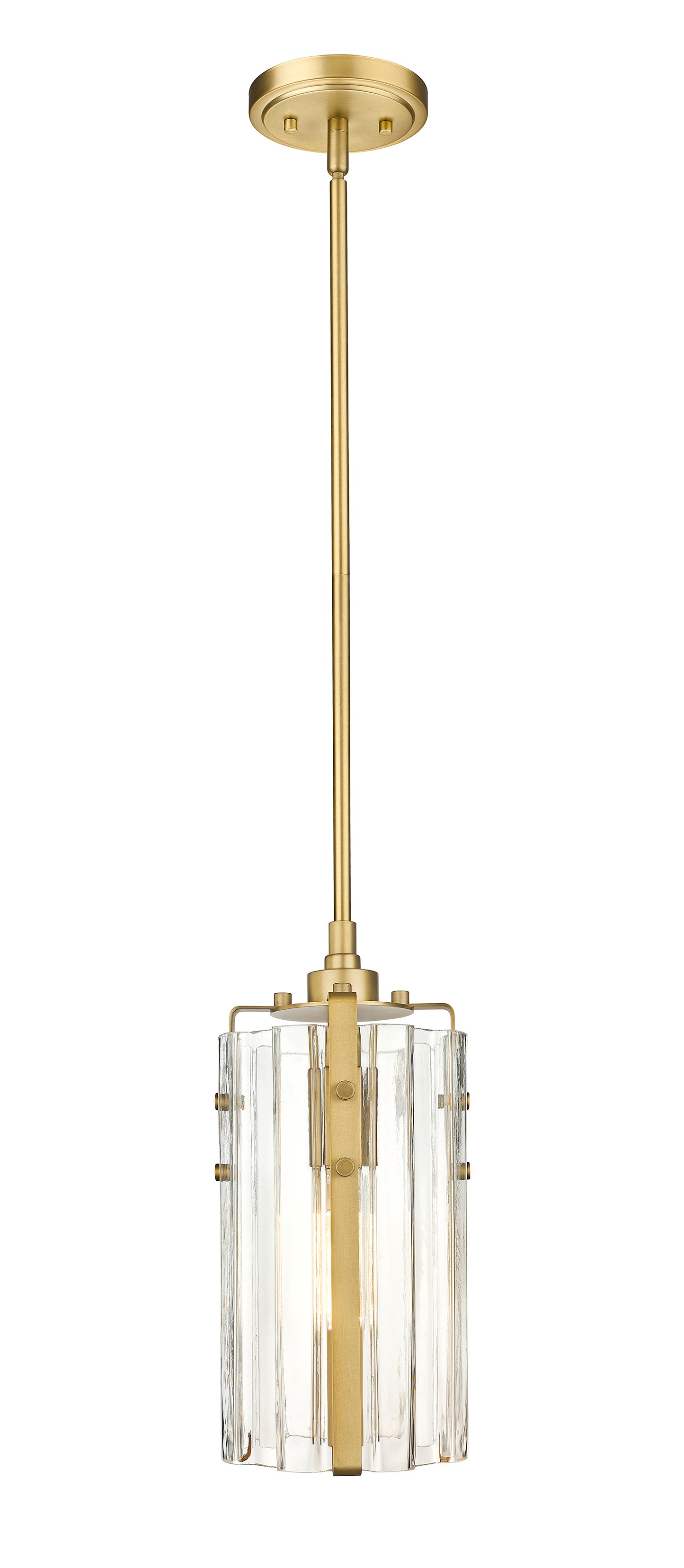 3036MP-RB - Alverton 1 Light 6" Pendant - Rubbed Brass