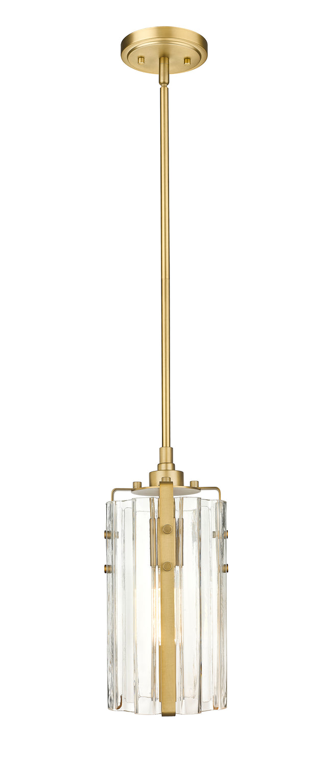 3036MP-RB - Alverton 1 Light 6" Pendant - Rubbed Brass