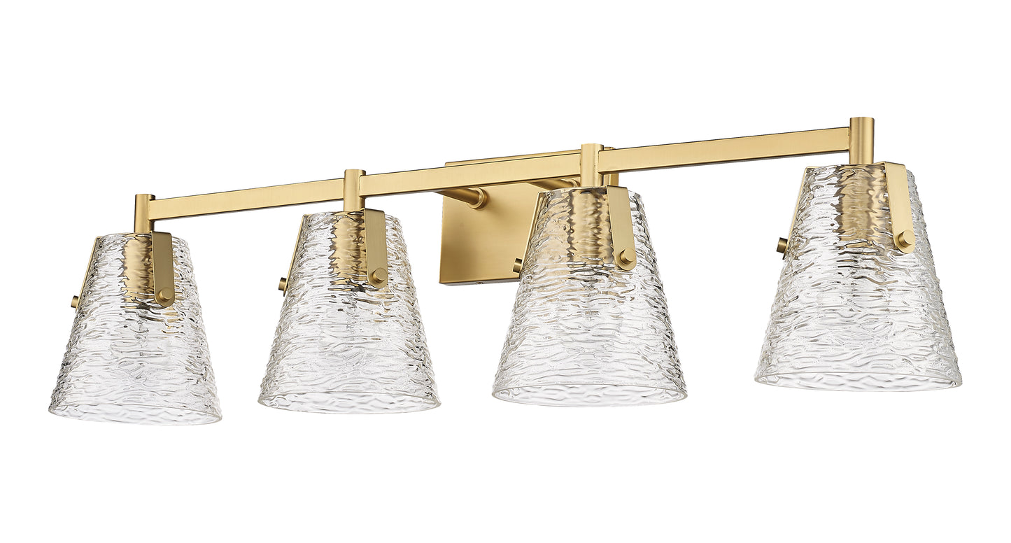 1101-4V-MGLD - Analia 4 Light 36" Vanity - Modern Gold