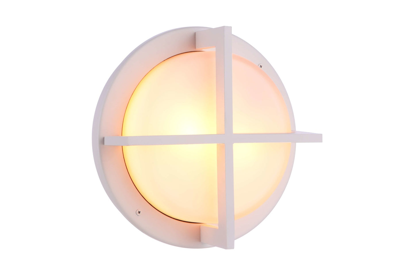 ZA5902-TW - Bulkhead Round 1 Light 3.94" High Outdoor Wall/Ceiling Mount - Textured White