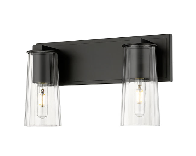 826-2V-MB - Titus 2 Light 16" Vanity - Matte Black