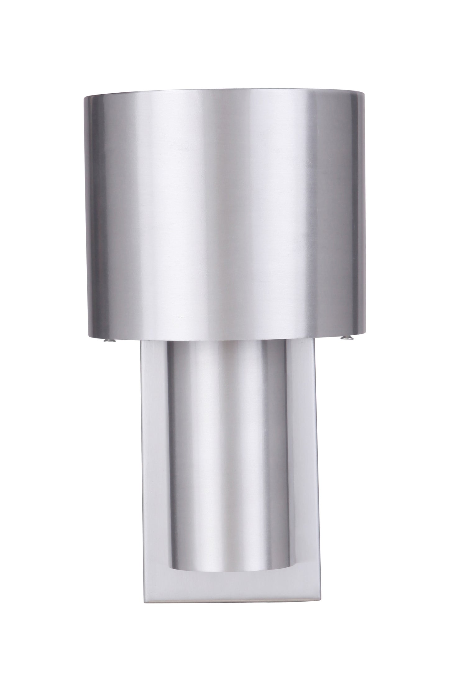 ZA5102-SA-LED - Midtown 1 Light 10.88" High Outdoor Pocket Lantern - Satin Aluminum