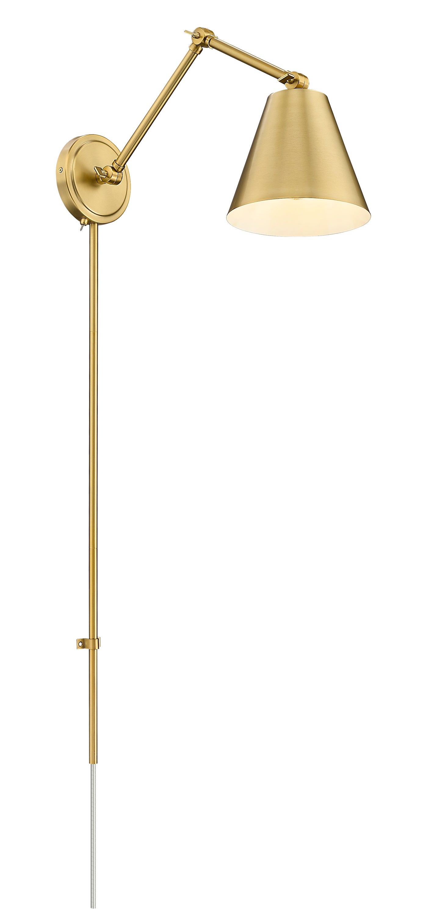 347S-MGLD - Regent 1 Light Wall 8" Sconce - Modern Gold