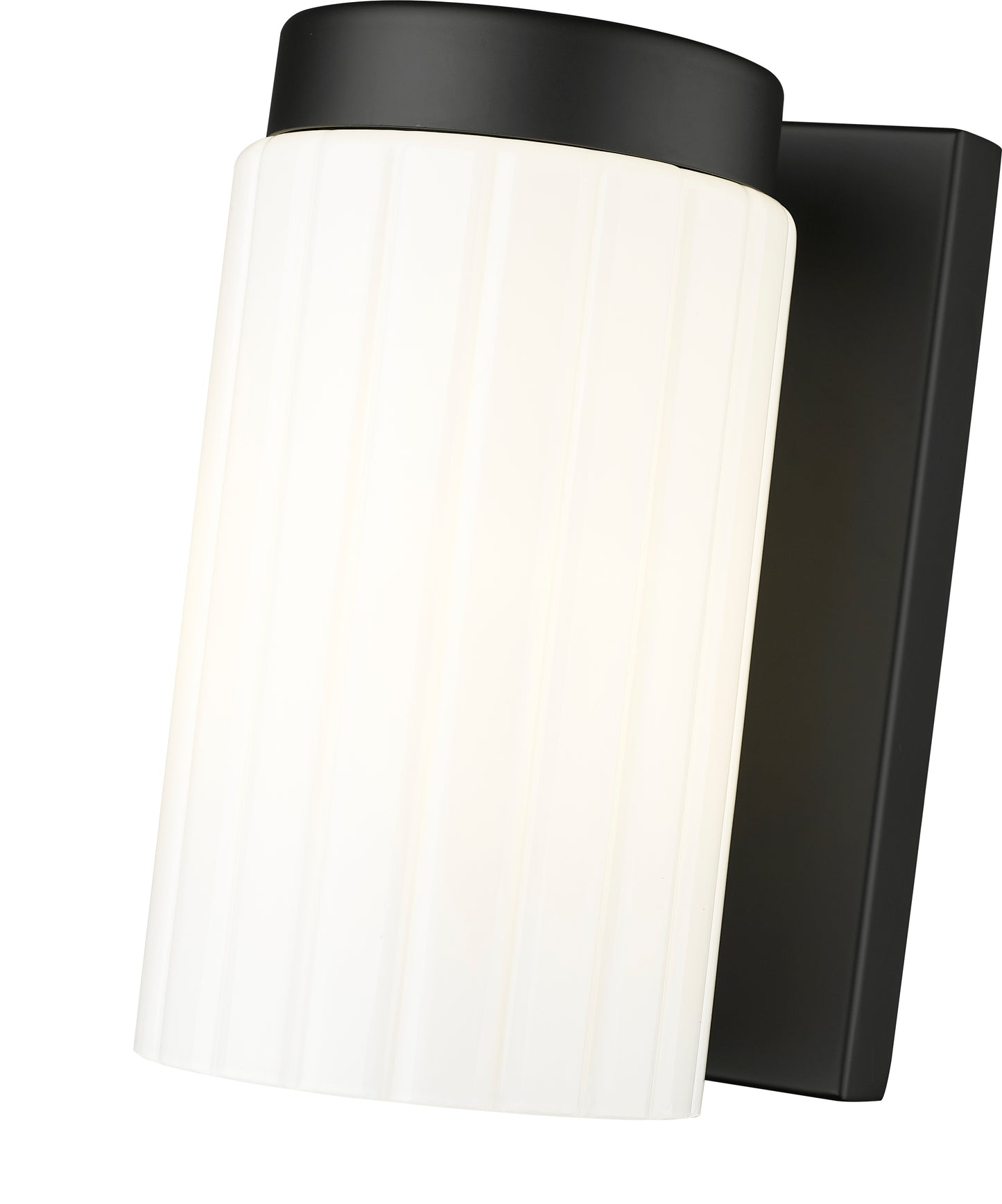746-1S-MB - Burk 1 Light Wall 7" Sconce - Matte Black