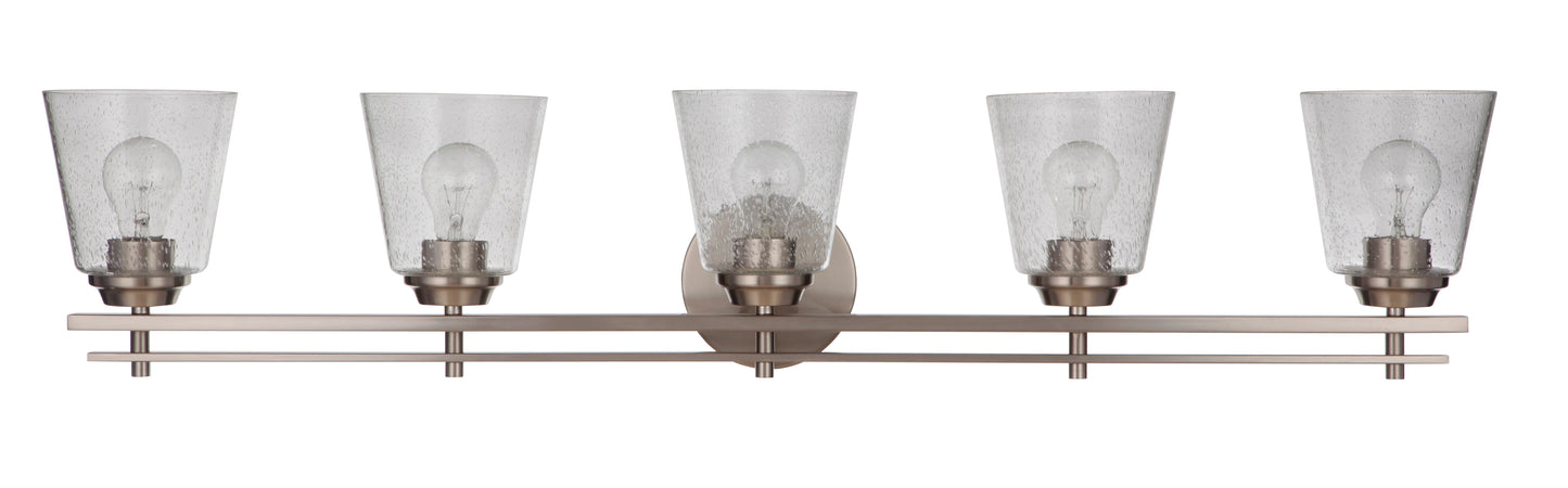 19642BNK5 - Drake 5 Light 42" Wide Vanity Light - Brushed Nickel