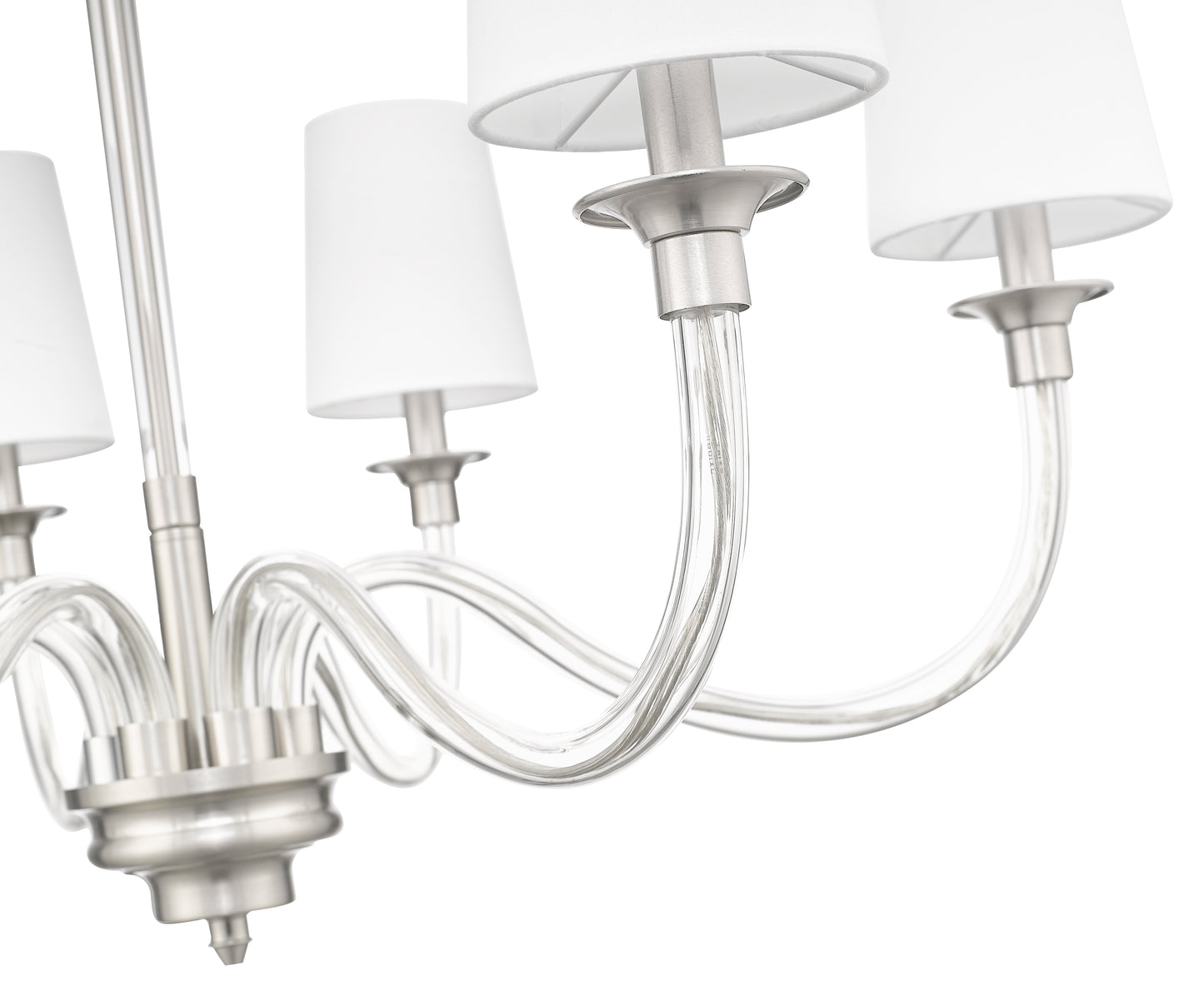 1950-6BN - Katerina 6 Light 32" Chandelier - Brushed Nickel