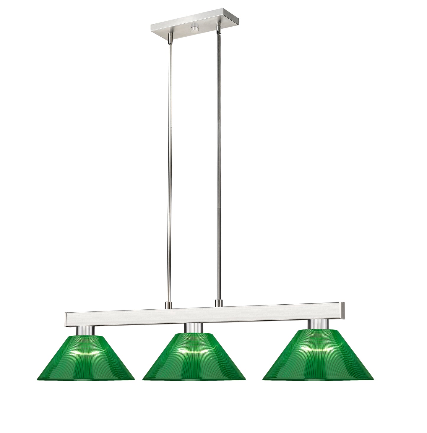 152BN-ARG - Cobalt 3 Light 46" Billiard - Brushed Nickel