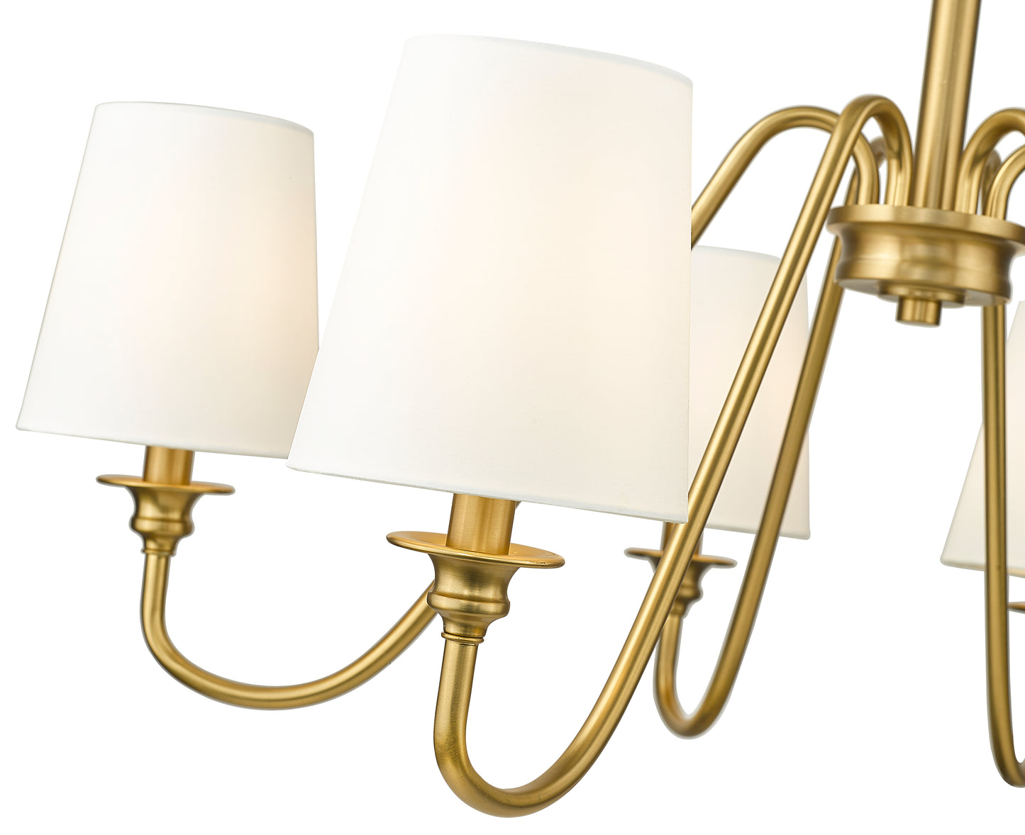7509-6-32MGLD - Gianna 6 Light 32" Chandelier - Modern Gold