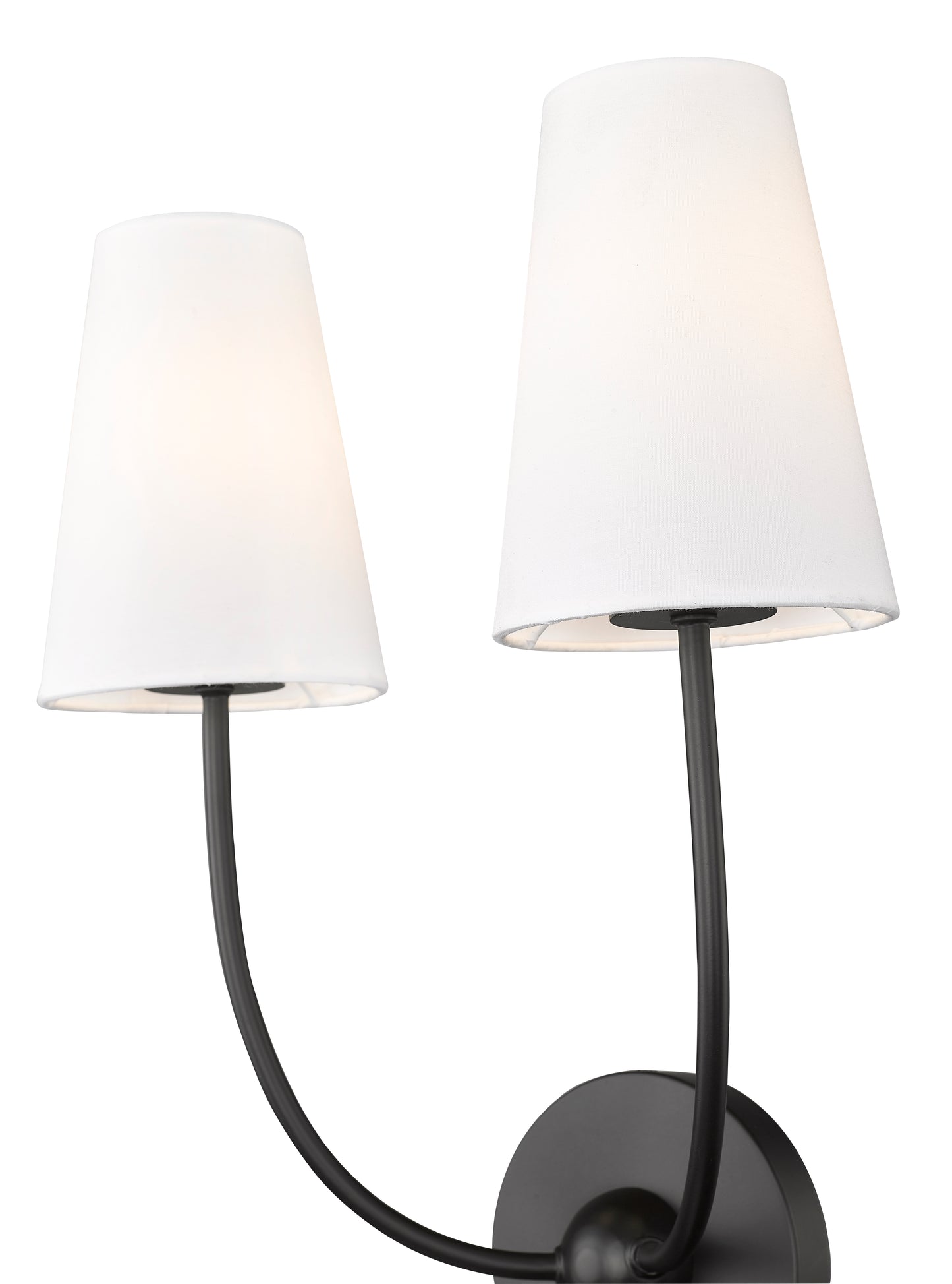 3040-2S-MB - Shannon 2 Light Wall 17" Sconce - Matte Black