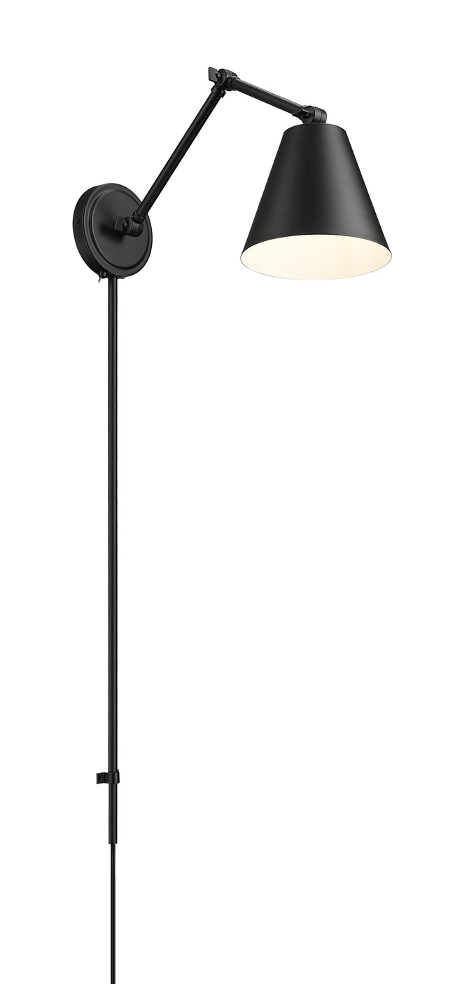 347S-MB - Regent 1 Light Wall 8" Sconce - Matte Black