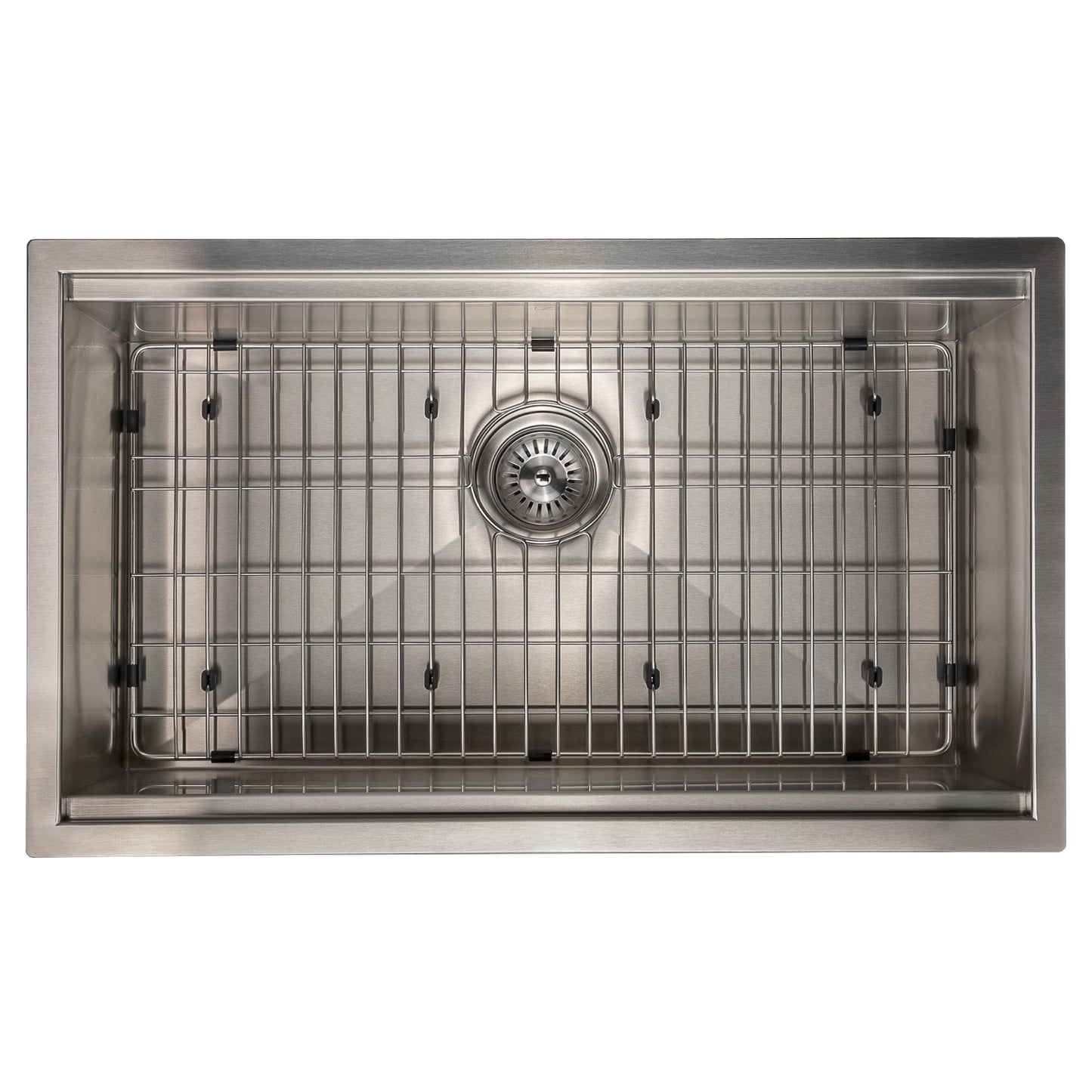 SLS-30 - 30" Garmisch Undermount Single Bowl Stainless Steel Kitchen Sink with Bottom Grid and Accessories