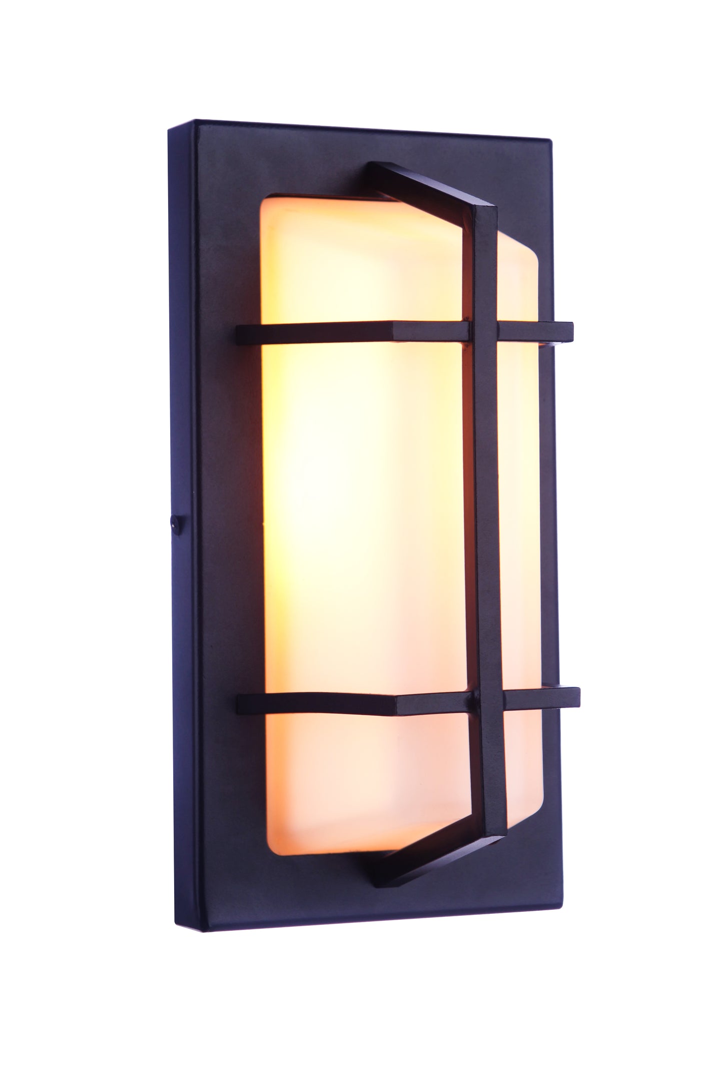 ZA6102-TB - Bulkhead Rectangular 1 Light 10" High Outdoor Wall/Ceiling Mount - Textured Black