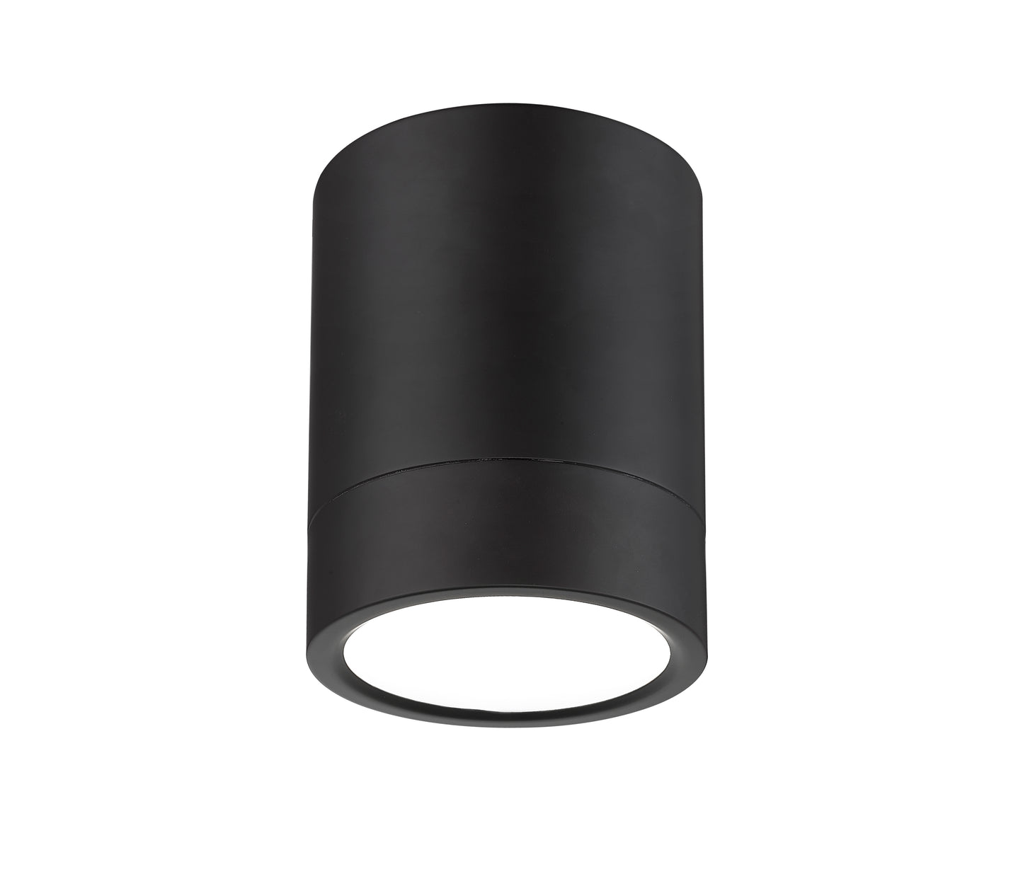 1006F6-MB-LED - Algar 1 Light Flush 6" Mount - Matte Black