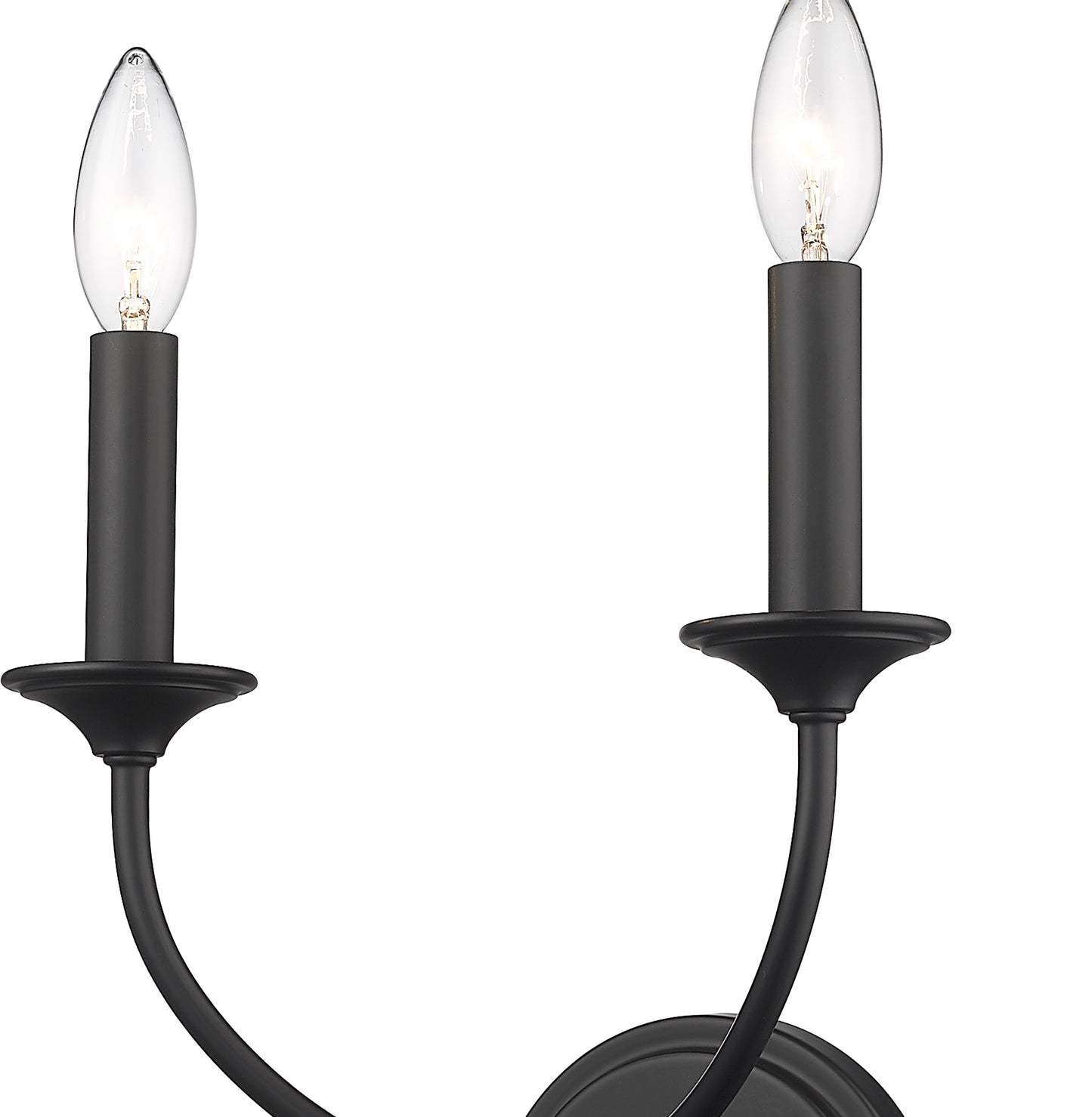 3500-2S-MB - Arabella 2 Light Wall 12" Sconce - Matte Black