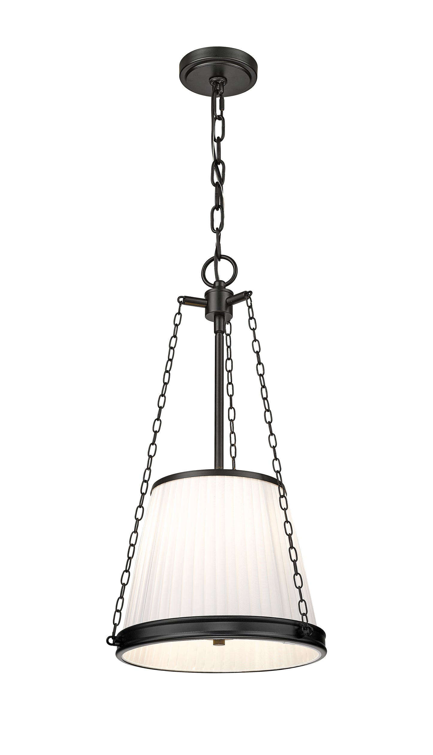 1954P12-MB - Madeline 4 Light 12" Pendant - Matte Black