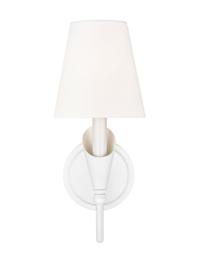 4014-1S-TW - Claudelle 1 Light Wall 14" Sconce - Tundra White