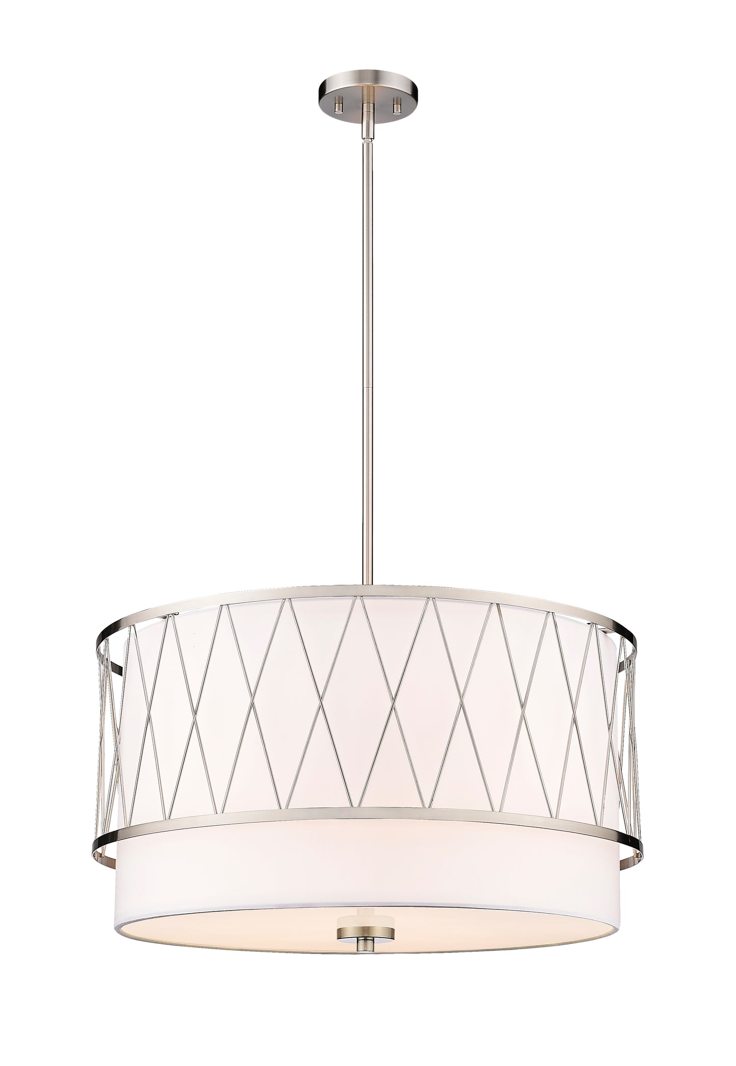 198-24BN - Dalton 4 Light 24" Pendant - Brushed Nickel