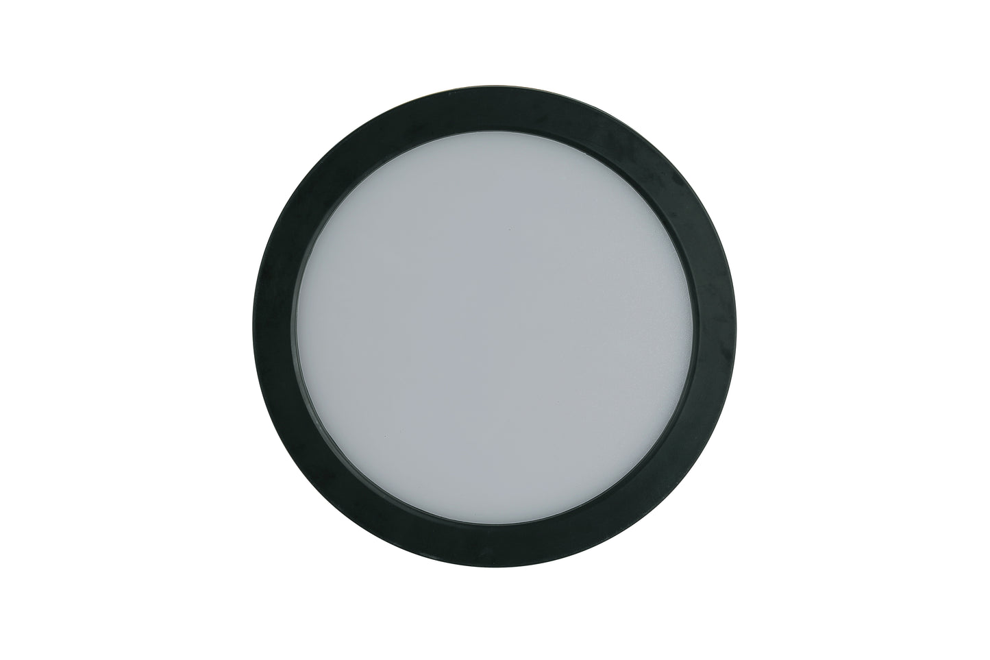 X9407-FB-LED-5CCT - Slim Line II 1 Light 7" Wide Flush Mount - Flat Black