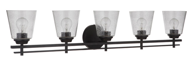 19642FB5 - Drake 5 Light 42" Wide Vanity Light - Flat Black