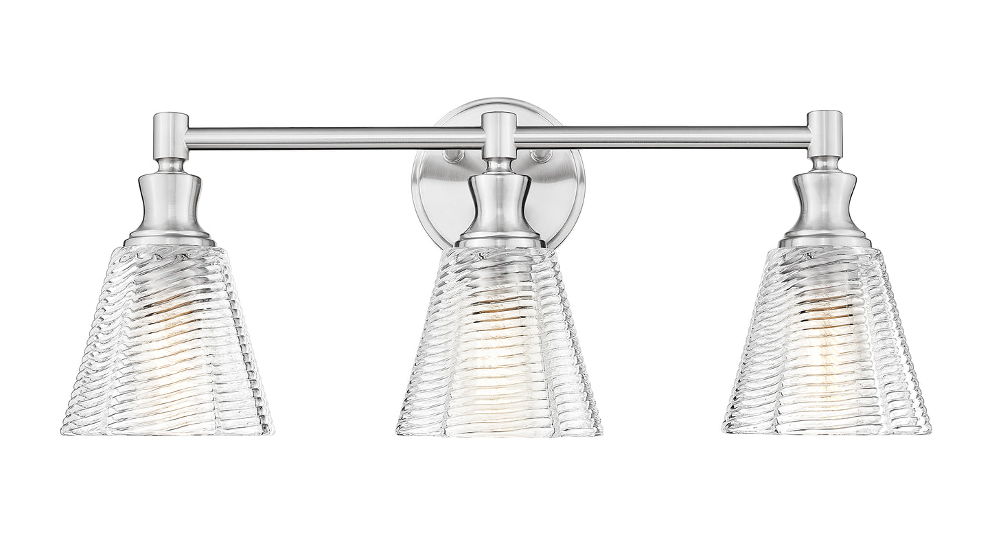 7704-3V-BN - Auden 3 Light 24" Vanity - Brushed Nickel
