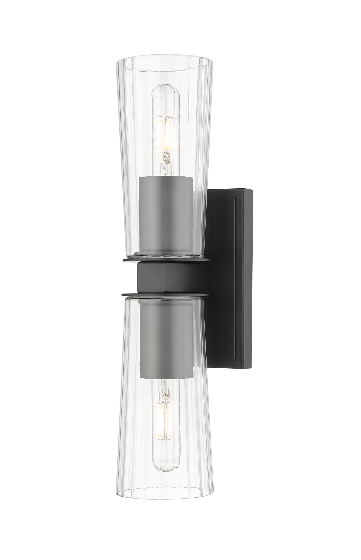 826-2S-MB - Titus 2 Light Wall 18" Sconce - Matte Black
