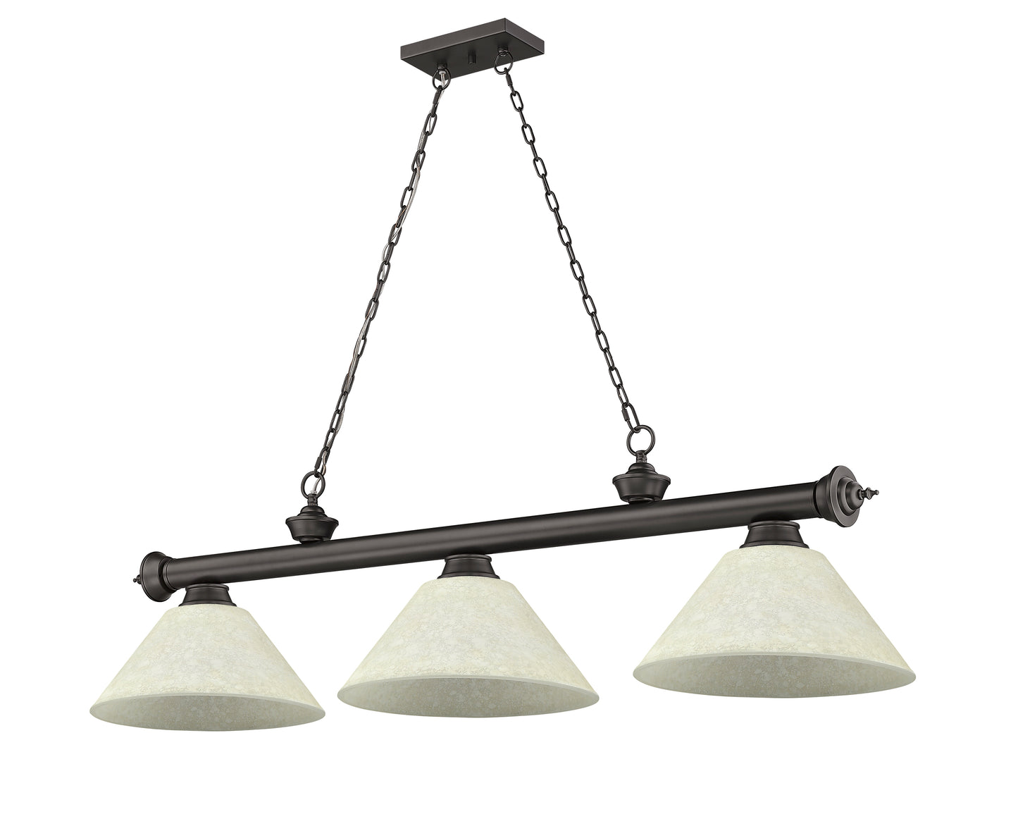 2306-3BRZ-AGM14 - Cordon 3 Light 57" Billiard - Bronze