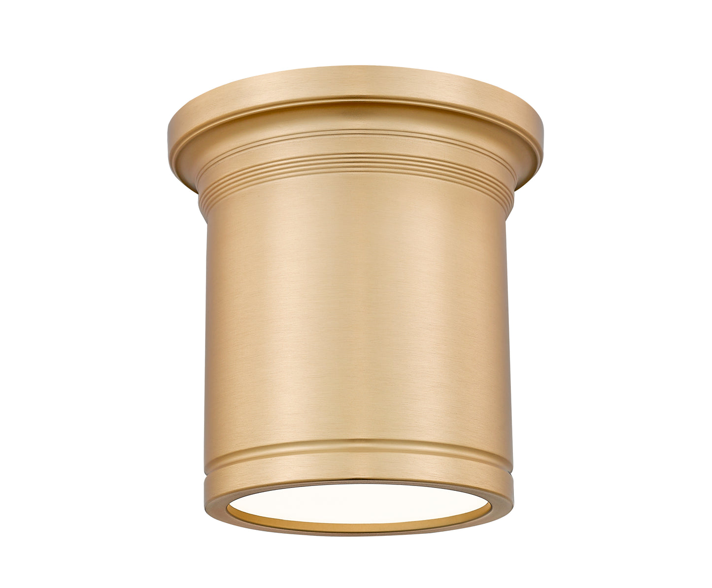 7702F8-MGLD-LED - Bentley 1 Light Flush 8" Mount - Modern Gold