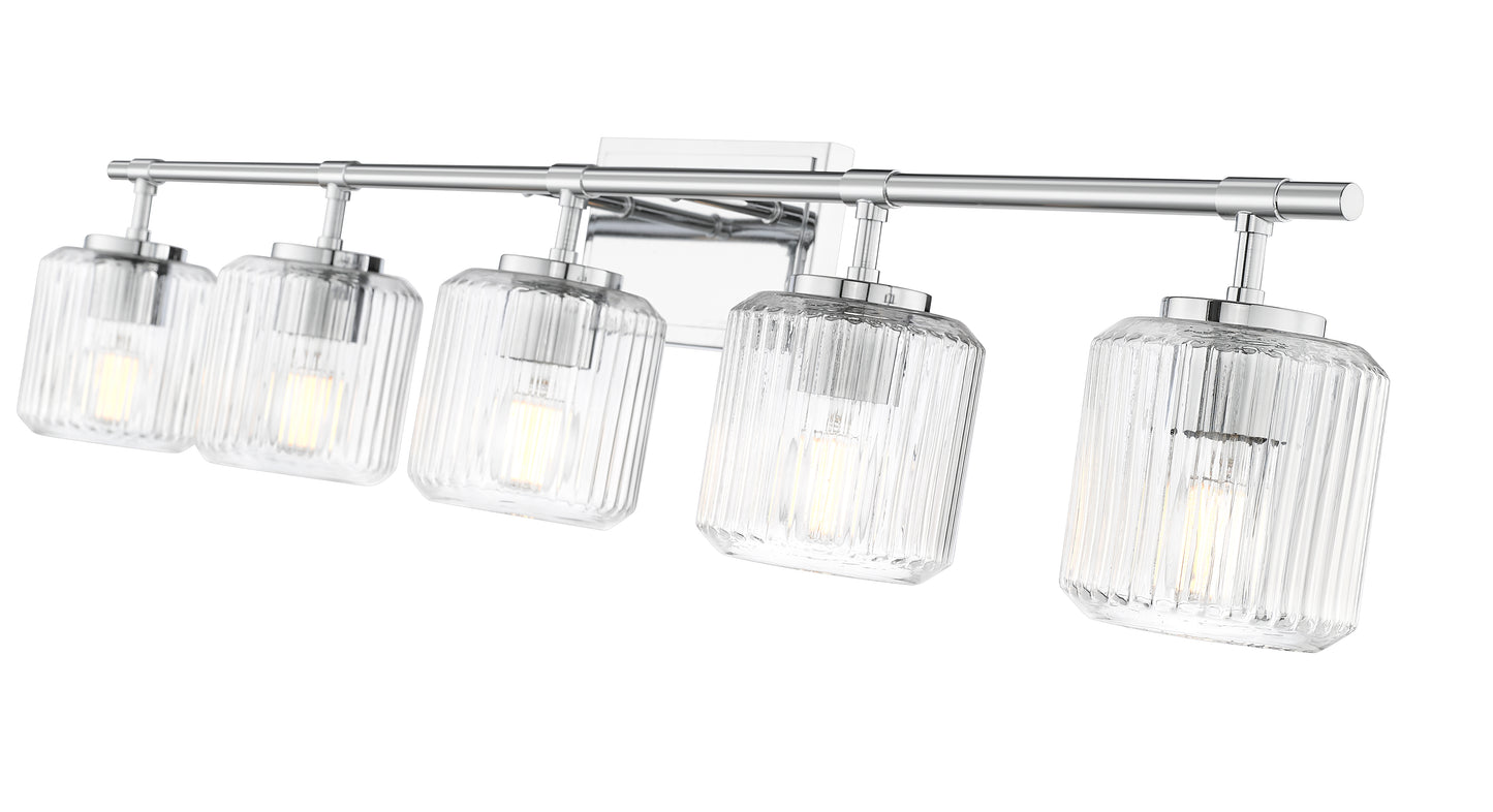 7515-5V-CH - Landon 5 Light 42" Vanity - Chrome