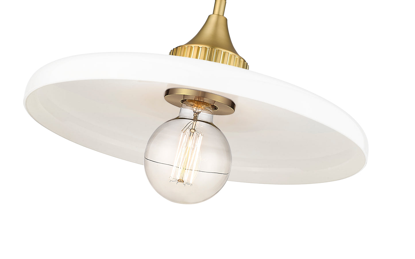 820P14-OBR - Paloma 1 Light 14" Pendant - Olde Brass
