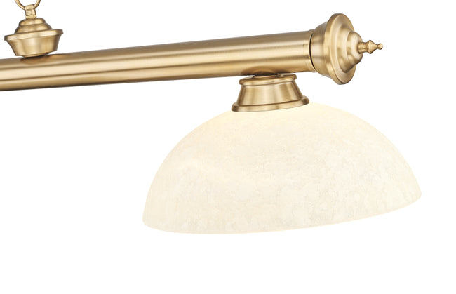 2306-4HBR-DGM14 - Cordon 4 Light 81" Billiard - Heritage Brass
