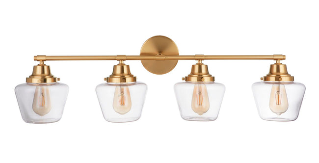 19538SB4 - Essex 4 Light 38" Wide Vanity Light - Satin Brass