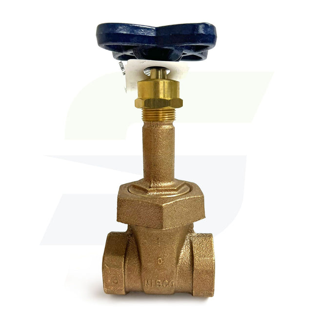 NL1M00A - T134 1" Threaded 150# Rising Stem Gate Valve - Bronze