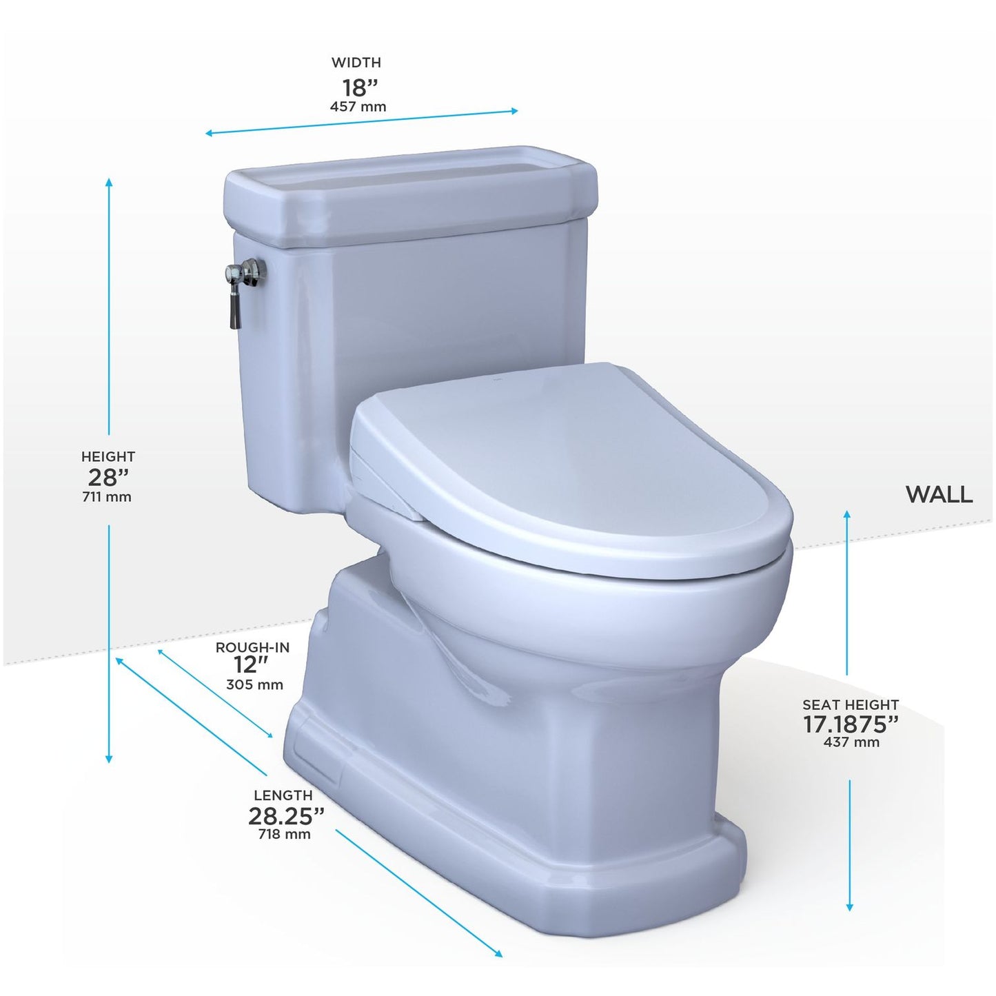 MW9744734CEFG#01 - Guinevere WASHLET+ S7A One-Piece Toilet - Cotton White