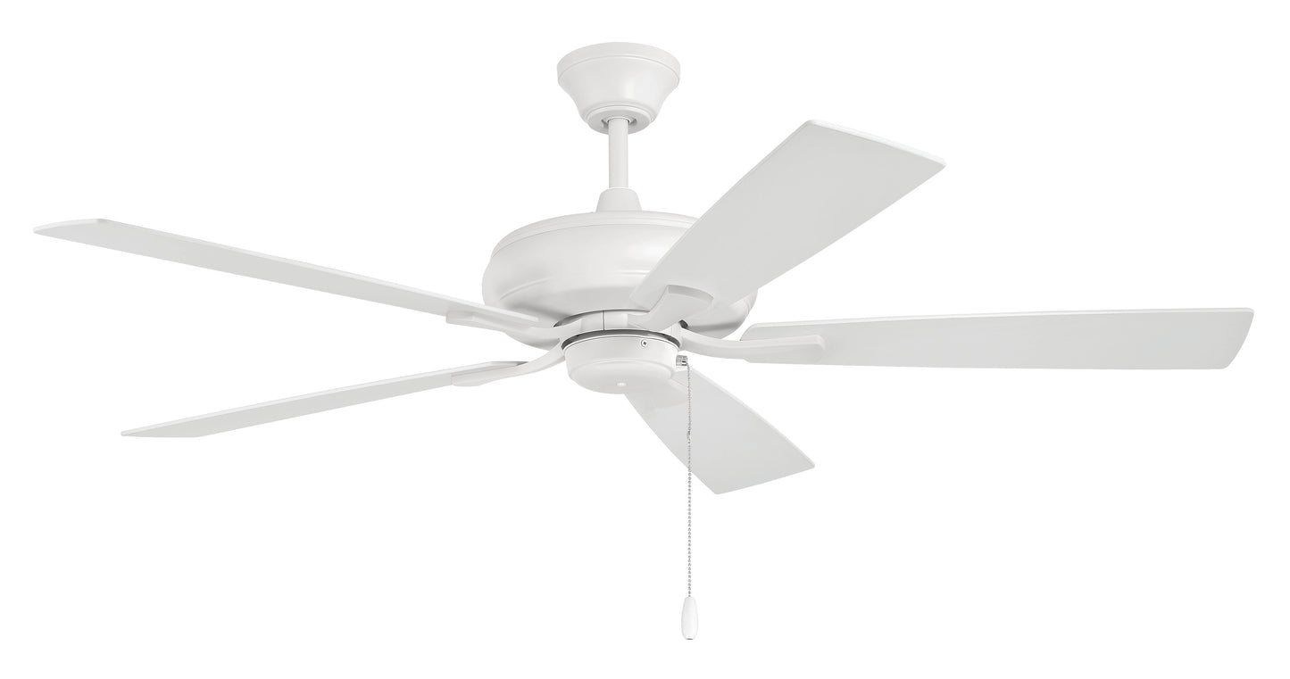 ECF52W5-WWOK - Eos 52" 5 Blade Ceiling Fan with Light Kit - White