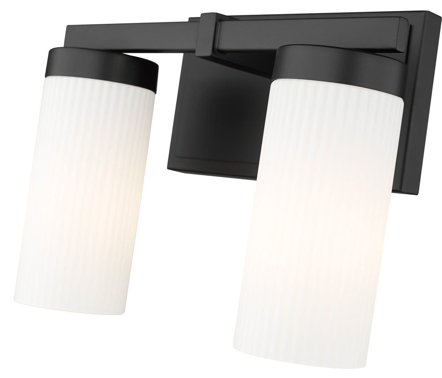 3044-2V-MB - Danica 2 Light 12" Vanity - Matte Black